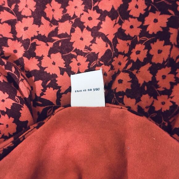 Old Navy Womens Sleeveless Midi dress Size Large Red Boho Sustainable Timeless - Picture 7 of 11